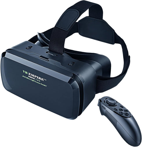 Cell Phone VR Headsets for 3D Glasses, Compatible with iOS Android, Supports 4.7” to 7.3” Mobile Screens