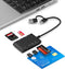 Diliichar 7 in 2 SIM Card Reader for Military CAC, SIM, SD/TF/MS Pro