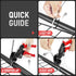 Stainless Steel Cable Tie Gun Set with 150PCS Ties, Special Tool for Fastening and Cutting Metal Cable Ties