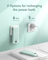 VEGER Portable Charger for iPhone - 10000mAh Slim Fast Charging USB C Power Bank with Built-in Cables, Travel Essential
