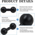 Vvluvva 1" 1-Inch Double Ball Mount Arm Adapter, Heavy-Duty Black Aluminum Alloy Ball Extension Connector