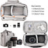 FOSOTO Camera Bag Case with Waterproof Rain Cover, Compatible for Nikon D3500 D5600 D7500 D610 Canon EOS 4000D 2000D