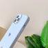 Jmltech Silicone Case for iPhone 13 Pro Max, Slim Blue Heart Design with Soft Microfiber Lining