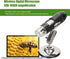USB Digital Microscope 50X to 1600X - Magnification Endoscope Camera with 8 LEDs, Portable Handheld Microscope with