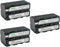 Kastar 3-Pack NP-F770 Battery | 7.4V 5800mAh Replacement for PXW-Z150, CCD-RV100, CCD-RV200 & More Cameras