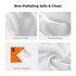 K&F Concept Lens Cap Keeper, 6 Pack Camera Lens Cap Holder with Elastic Loop + Microfiber Cleaning Cloth for Canon,