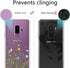 Unov Clear Case for Galaxy S9 Plus, Slim Soft TPU Floral Pattern Protective Back Cover (Flower Bouquet)