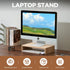 KIRIGEN Wooden Monitor Stand - Desk Stand for Computer/Laptop/TV Printer, Desktop Workspace Organizer (39, Natural)