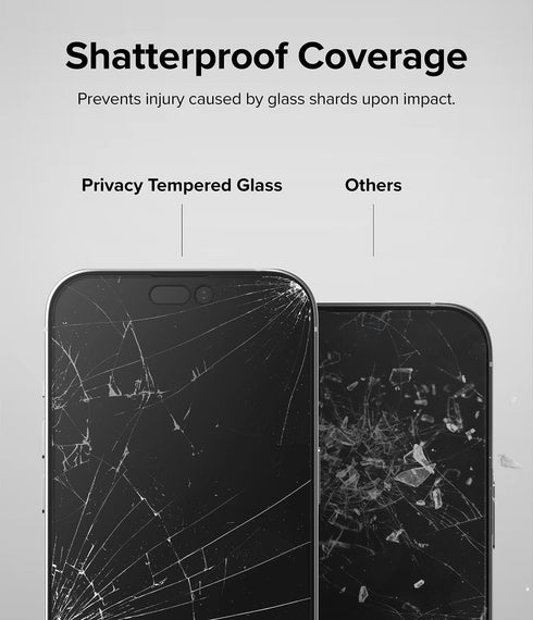 Ringke Privacy Glass Screen Protector for iPhone 14 Pro Max, Anti-spy Full-Coverage Tempered Glass