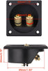 Facmogu 2PCS 2.2 Inch 2-Way Square Speaker Box Terminal Cup with Banana Plugs, Screw Type Binding Post Subwoofer Box