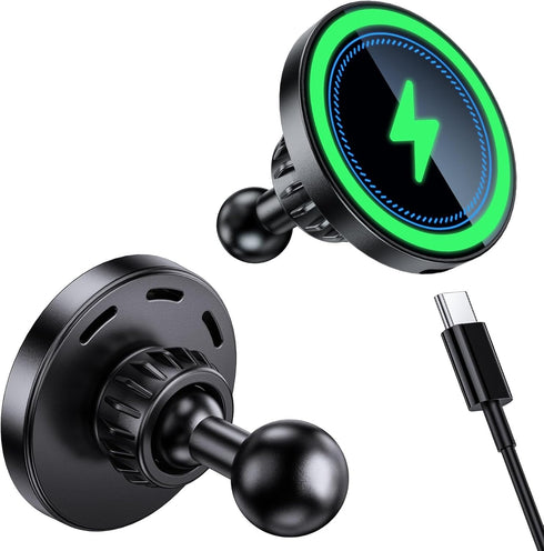 EZTOMUXE 1 inch 1 (25mm) Magnetic Wireless Charging Phone Holder with Ball Mount for MagSafe, Metal Ball for MagSafe
