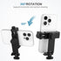 EszkozTA 360 1/4" Universal Cell Phone Tripod Mount Adapter, Camera Hot Shoe Phone Holder Clamp with Rotation Bracket