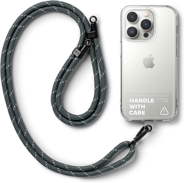 Ringke Holder Link Clear, Strap + Phone Tether Tab, Phone Lanyard for Universal Cell Phone, Crossbody Phone Strap