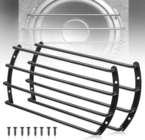 NuIth 10 Inch Metal Subwoofer Grill, 4 bar Audio Speaker Grill Cover