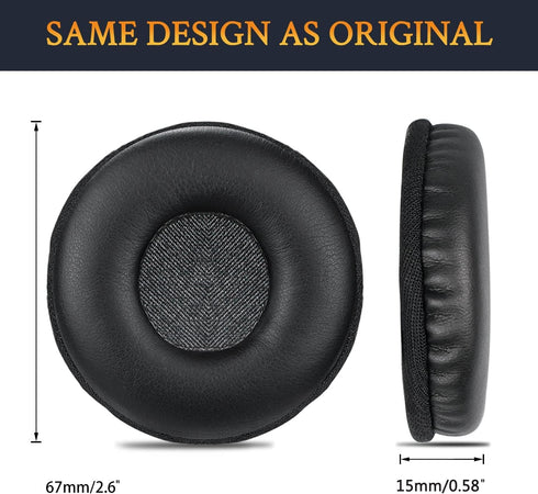 SOULWIT Replacement Earpads for Logitech H390 H600 H609 H760 Headphones, Noise Isolation Foam Cushions - H390 PL Black