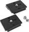 2 Pack Quick Release Plate for Manfrotto 200PL-14 QR Cameras Tripod, 1/4" and 3/8" Screws