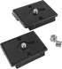 2 Pack Quick Release Plate for Manfrotto 200PL-14 QR Cameras Tripod, 1/4" and 3/8" Screws