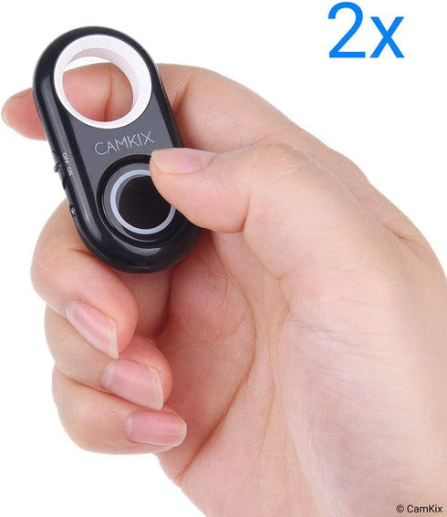 2X CamKix Bluetooth Camera Shutter Remote Control, Wireless Technology, Works with iPhone/iPad and Android, 30 ft Range
