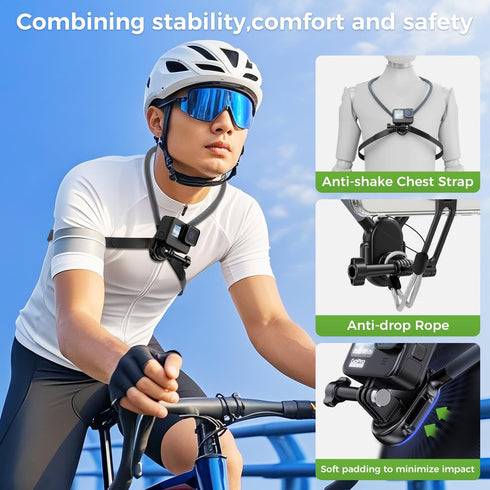 SENWOW 17 16 15 14 13 Insta360 Magnetic Neck Phone Holder, Neck Mount for Cell Phone Hands Free POV/Vlog Selfie Mount