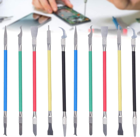 CPU Glue Removal Tool, 2Set TE-018 5 in 1 BGA Repair Knife, Disassembly Tool for Motherboard Chip