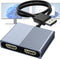 Aibilangose DisplayPort to Dual HDMI Adapter, 4K@60Hz DP to HDMI Splitter Extended Display,