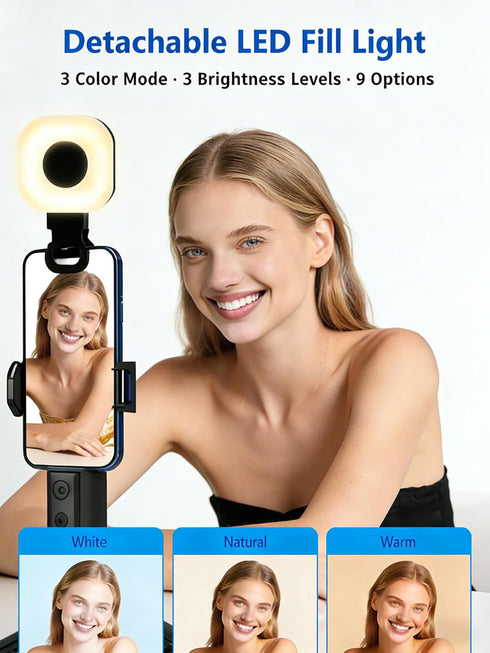 KAMING 57 360 Auto Face Tracking Tripod Phone Tripod for iPhone Rotation Follows Your Movement Phone Holder