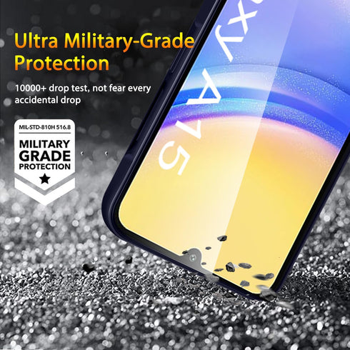 Ultra HD Tempered Glass Screen Protector 3 Pack for Samsung Galaxy A15 5G + 3 Pack Camera Lens Protector, 9H Hardness.