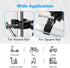 Phone Holder with Clamp for Golf Cart, All Metal Universal Handlebar Mount for Golf, Stroller, Bicycle, Wheelchair