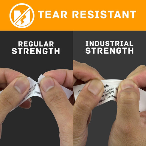 OfficeSmartLabels Multipurpose Industrial Grade Plastic Labels (1 x 1 inch), Compatible with 1933083 & 30332 (1 Roll /
