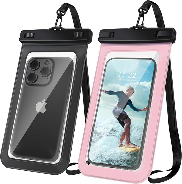 Waterproof Phone Pouch, Universal Case for iPhone 15 14 13 12 Pro Max XS Plus IPX8 Underwater Dry Bag for Cruise Travel