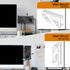 Docking Station Mounting Stand for Dell WD19 Series Dock, Wall Mount and Under Desk Acrylic Holder