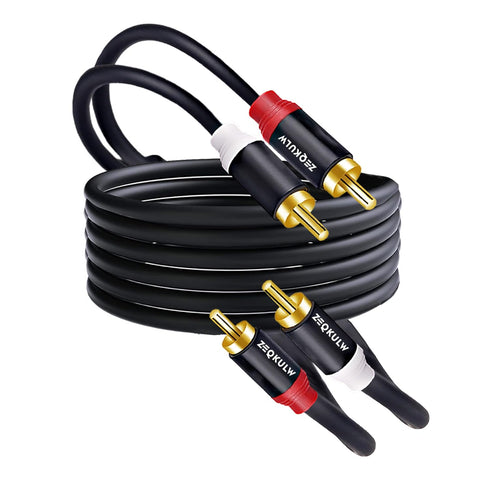 ZEQKULW 2RCA Audio Video Cable 2RCA Male to 2RCA Male Stereo Audio RCA