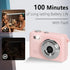 Mhaohuofu 1080p 32GB 6 0.96" 100 Pink1) Mini Keychain Camera, FHD Mini Digital Camera with SD Card, Flash, Creative