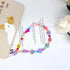 Colourful Phone Accessories Charm String Beads Lanyard, Anti-Lost Phone Chain with Smiley Face, Evil Eye, Flower,