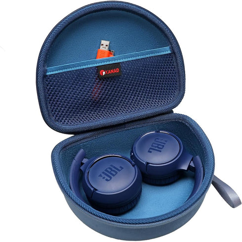 XANAD Hard Travel Case for JBL Tune 510BT/520BT/760NC/660BTNC/710BT/Live 460NC Bluetooth Headphones (Blue)