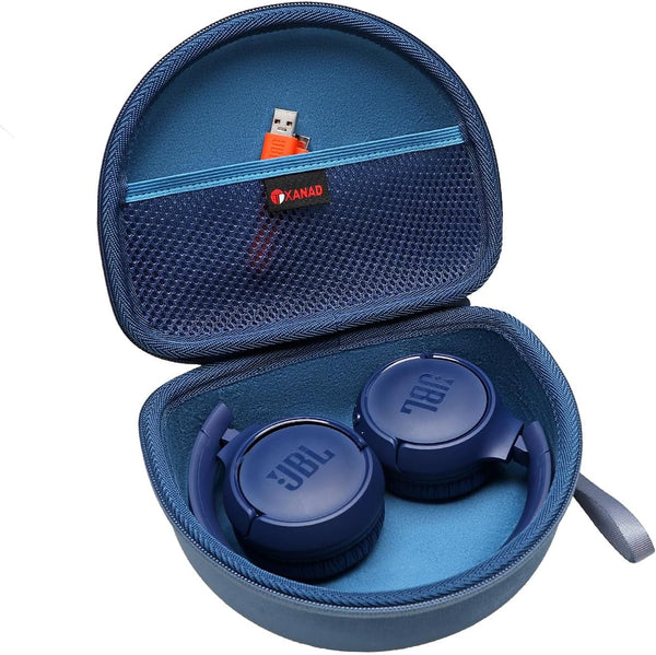 XANAD Hard Travel Case for JBL Tune 510BT/520BT/760NC/660BTNC/710BT/Live 460NC Bluetooth Headphones (Blue)