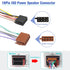 ISO Stereo Wiring Harness Kit with Power Speaker Adapter-16Pin Car Radio Wire Harness Butt Connector