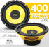 Pyle Car Midbass Speaker System - Pro 8 Inch 400 Watt 4 Ohm Auto Mid-Bass Component Poly Woofer Audio Sound Speakers