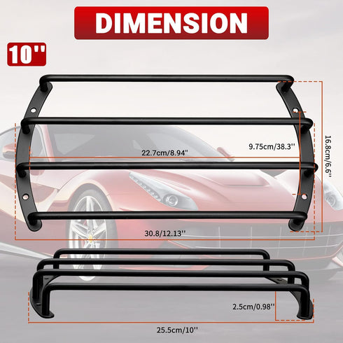 Metal Car Bar Grille Audio 10 Inches Speaker Subwoofer Grill Cover, Pack of 2