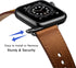 OUHENG Compatible Apple Watch Band, Genuine Leather Replacement Strap for iWatch SE2 Series 10 9 8 7 6 5