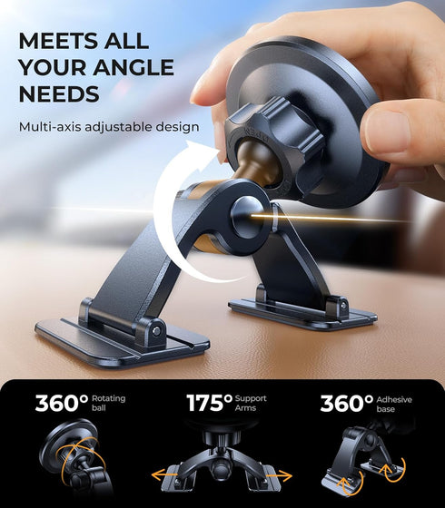VICSEED 2024 Upgrade MagSafe Car Mount, Ultra Strong Magnetic Phone Holder for iPhone 16 Pro Max 15 14 13 12