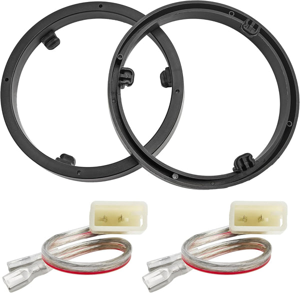 6.5" Speaker Spacer Rings with Harness for Mitsubishi Lancer/Outlander/Mirage/Eclipse Cross 2008-2021