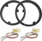 6.5" Speaker Spacer Rings with Harness for Mitsubishi Lancer/Outlander/Mirage/Eclipse Cross 2008-2021