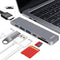 USB C Hub for MacBook Pro, 7 in 2 Multiport Adapter with 4K HDMI, Thunderbolt PD, USB 3.0, SD/TF Reader