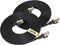 BUSOHE Cat 8 Ethernet Cable 15 FT 2-Pack, 40Gbps 2000MHz Cat8 High
