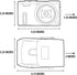 USA Gear Small Camera Bag for Ricoh GR III, Sony Cybershot, Nikon Coolpix, Kodak Pixpro FZ55 - Weather Resistant