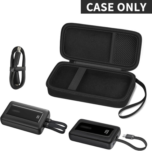 Boobowl (20K/10K 30W), Protective Case for Anker Zolo Power Bank with Mesh Pocket & Detachable Strap-Compact Storage