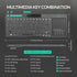 (Dual Mode) Rii RT518S Wireless and Bluetooth 2-LED Color Backlit Multimedia Keyboard with Multi-Touch Big Size Trackpad,Rechargable Keyboard for Android TV Box,PC,Tablets,Smart TV, HTPC, IPTV,Windows