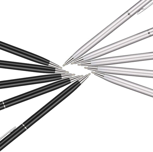 32 Pieces Stylus Pen for Touch Screens - 2 in 1 Universal Ballpoint Fine Tip Metal Pens, Black Ink for Most Capacitive