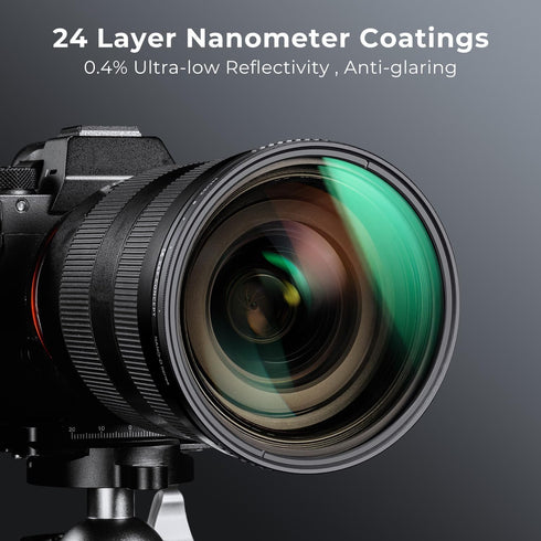 K&F Concept 67mm Variable ND2-32 ND Lens Filter, Waterproof Adjustable Neutral Density Camera Lens Filter